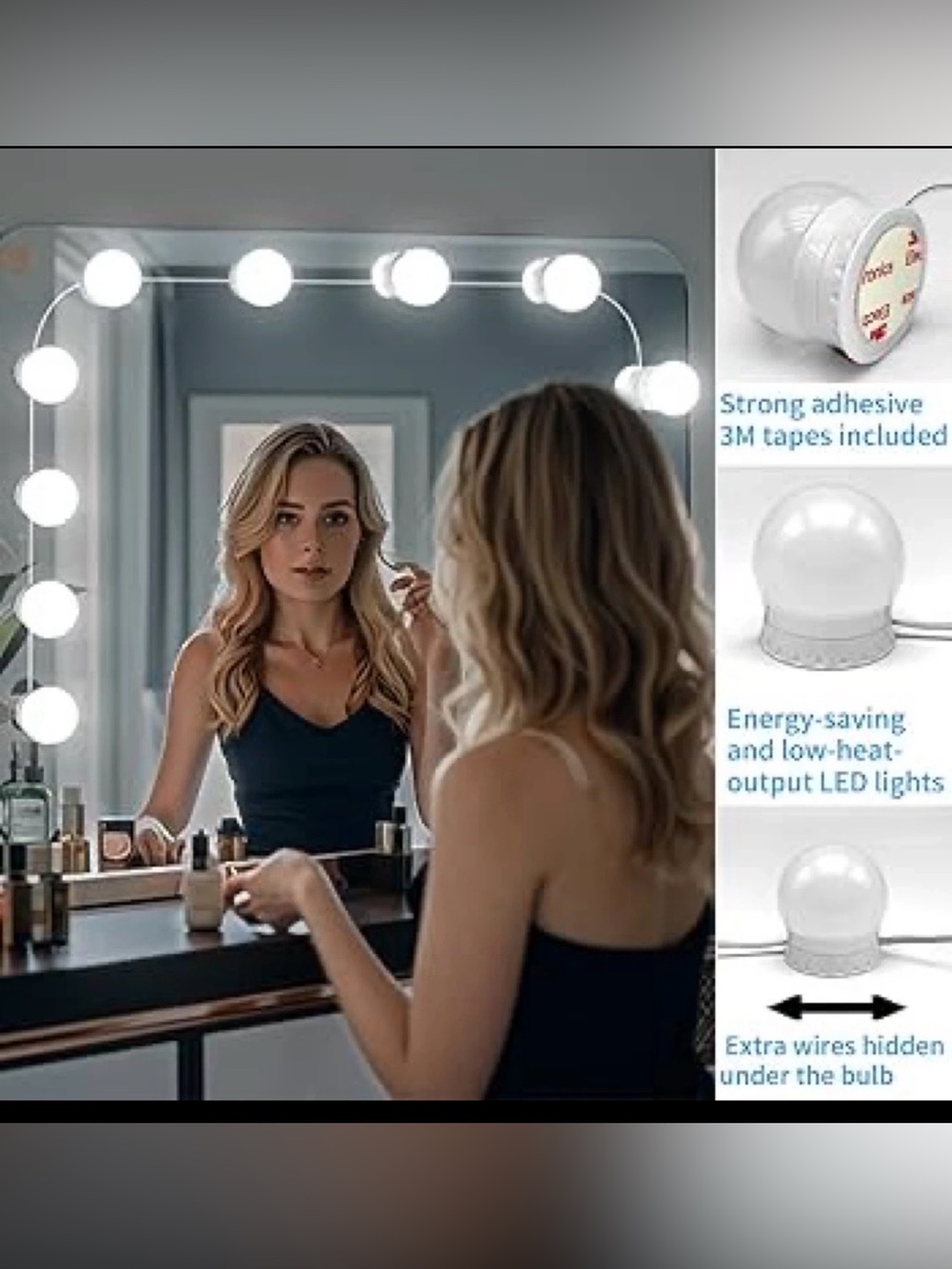 Bluestone Hollywood Vanity Mirror Lights